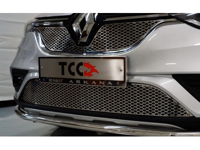 Рамка номерного знака комплект  ТСС для Renault Arkana 2019-2021