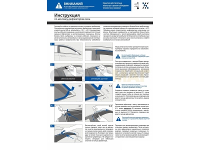 Дефлекторы окон AutoFlex, 4 шт. для Нива ВАЗ 2121 1976-2021
