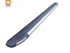 Пороги алюминиевые Brilliant Black для Kia Sorento Prime № KISO.46.1489